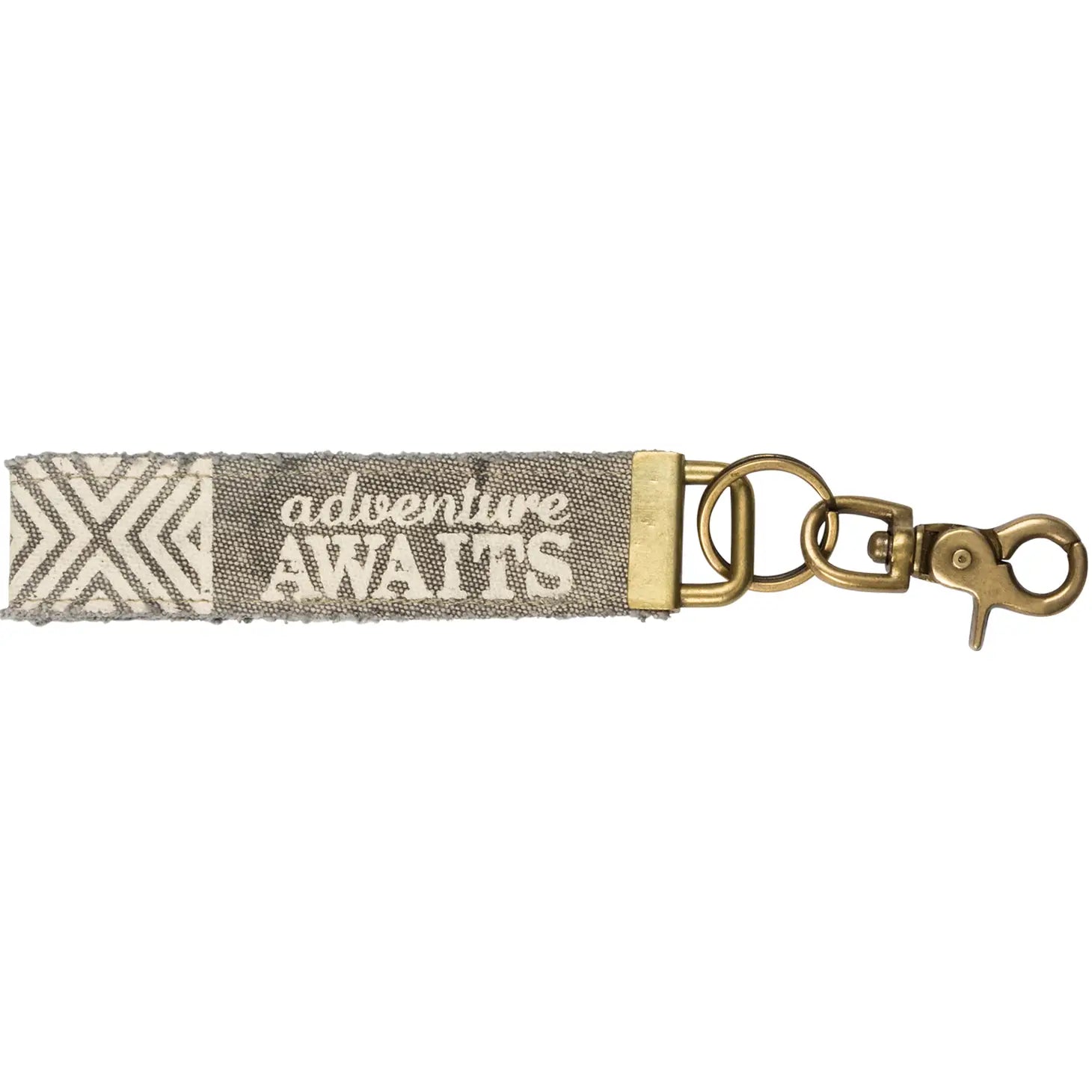 Adventure Awaits Canvas Keychain