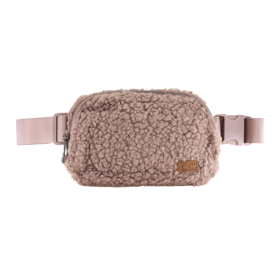 Sherpa Belt Bag in Taupe