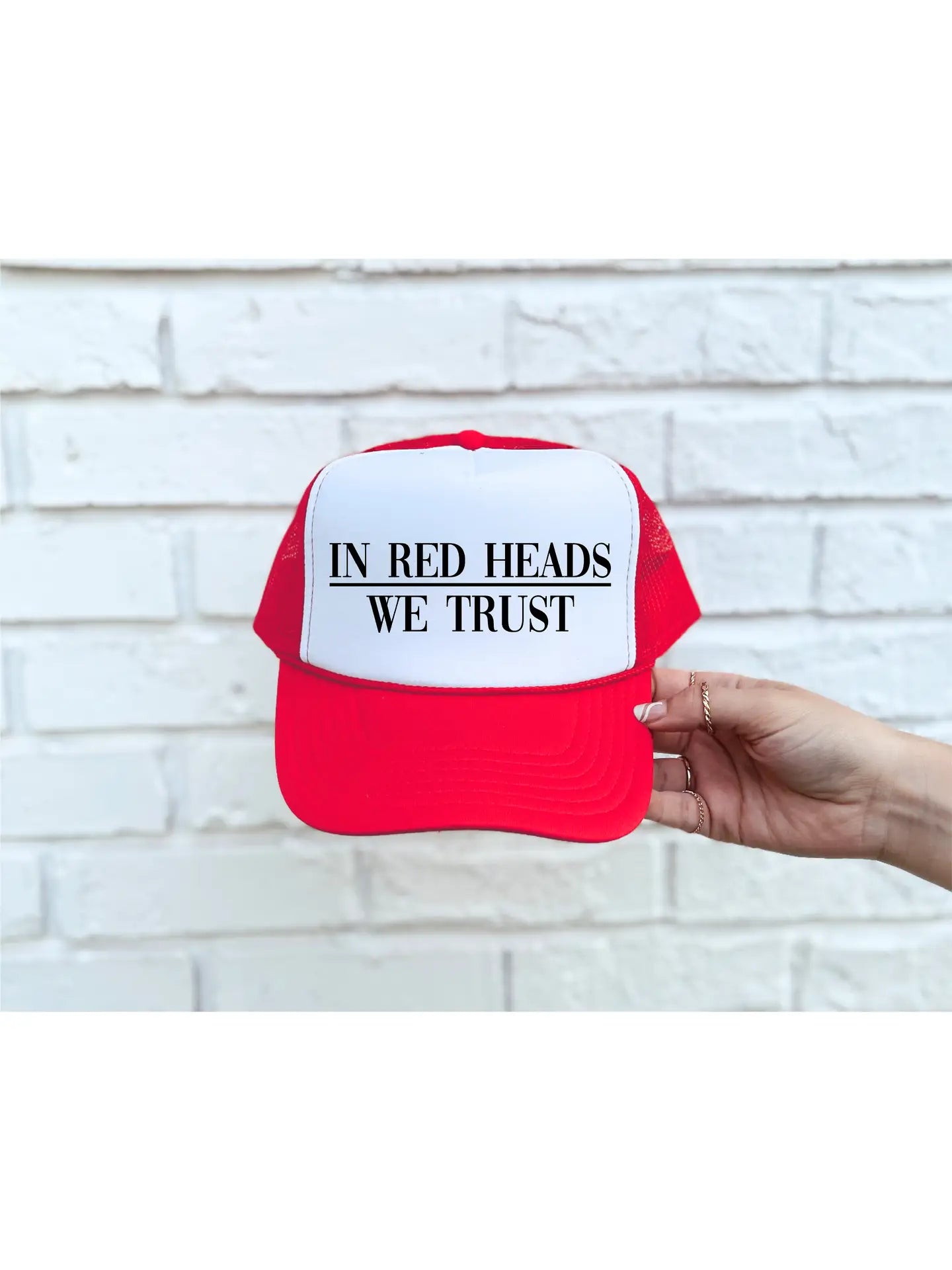 In Red Heads We Trust Trucker Hat